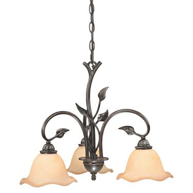 Vine 3L Chandelier In Oil Shale