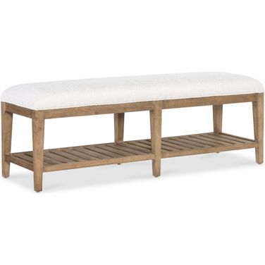 Vineyard Row Bed Bench In Beige