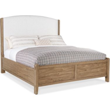 Vineyard Row California King Upholstered Bed In Beige