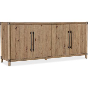 Vineyard Row Entertainment Credenza In Light Wood