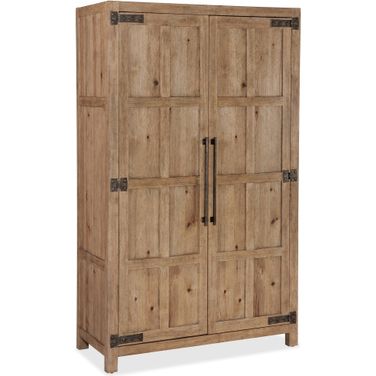 Vineyard Row Wardrobe In Light Wood