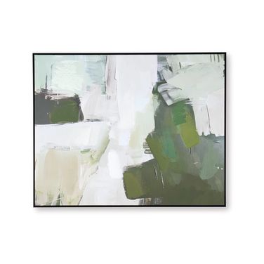 Vinick Wall Art In Green/Gray/White