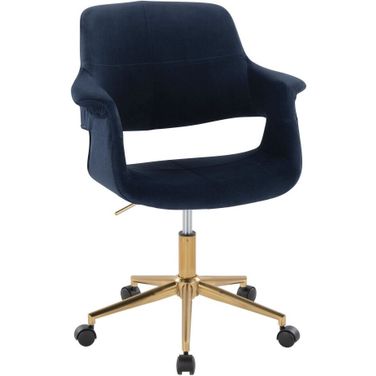 Vintage Flair Office Chair In Blue
