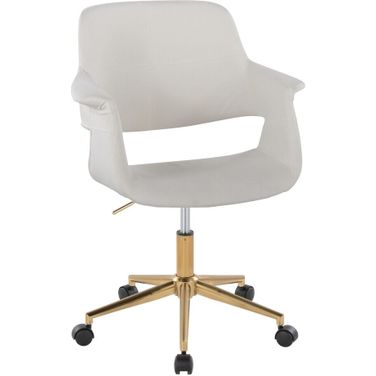 Vintage Flair Office Chair In Cream