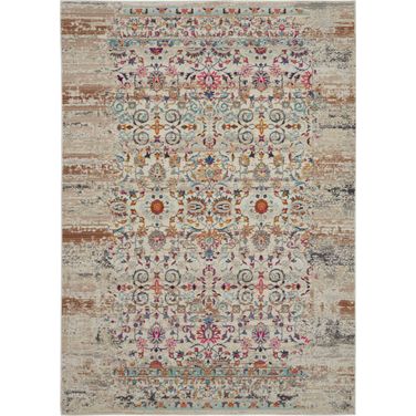 Vintage Kashan Ivory 4' x 6' Area Rug