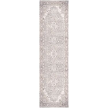 Vintage Washables 2'2" x 8' Indoor Rug In Light Blue