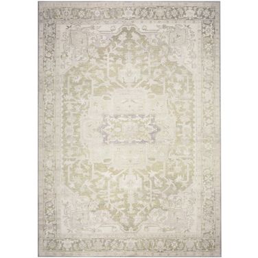 Vintage Washables 5'3" x 7'3" Indoor Rug In Green