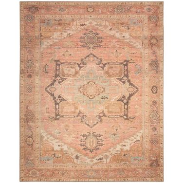 Vintage Washables 9' x 12' Vintage Indoor Rug In Coral