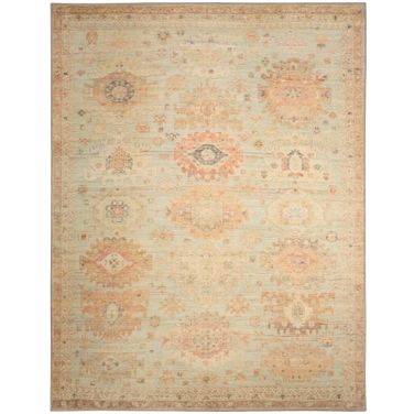 Vintage Washables 9' x 12' Indoor Rug In Sage Multi