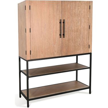 Violet Wine Bar Cabinet In Oak Grove