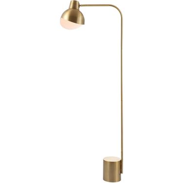Violetta Brass Gold/White Marble Floor Lamp