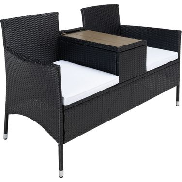 Viora Loveseat in Black and White