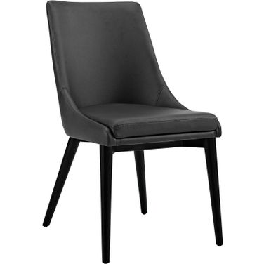 Viscount Black Vinyl Dining Chair EEI-2226-BLK