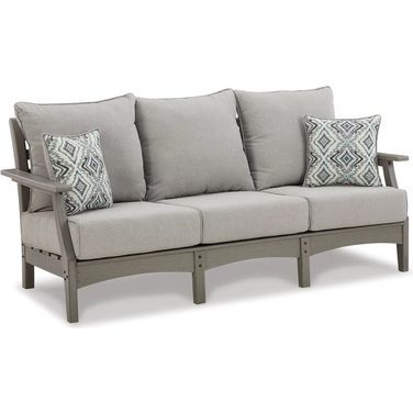 Visola Gray Sofa with Cushion