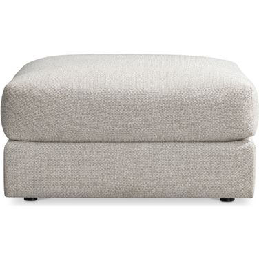 Vista Fabric Ottoman In Beige