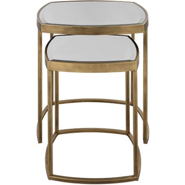 Vista Nesting Tables Set of 2 In Gold
