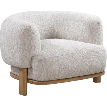 Vittori Boucle Chair In Stone