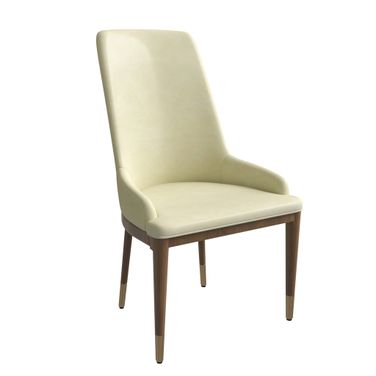 Viva Modern Wooden Dining Chair Set of 2 In Cream