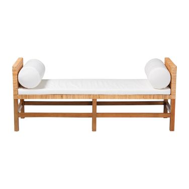 Vivan Bench In Natural Rattan and Honey