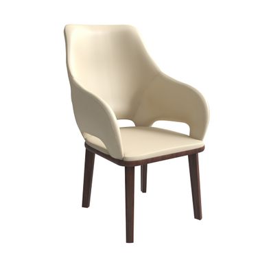 Vivara Modern Dining Chair In Off White