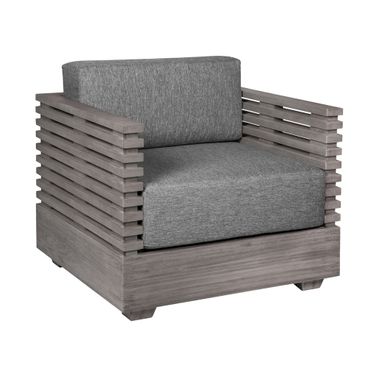 Vivid Outdoor Patio Chair In Gray