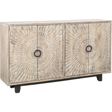 Vivienne 4 Door Sideboard In Light Gray
