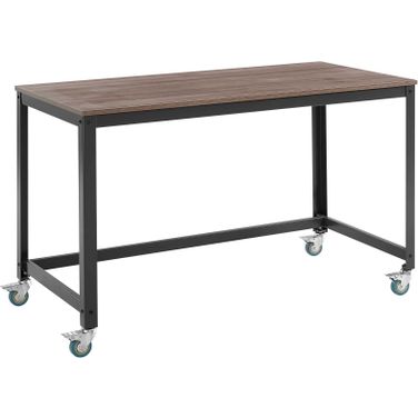 Vivify Gray Walnut Computer Office Desk