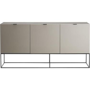 Vizzione High Gloss Light Gray Buffet