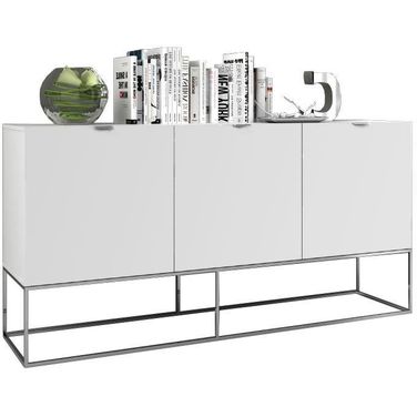 Vizzione High Gloss White Lacquer Buffet