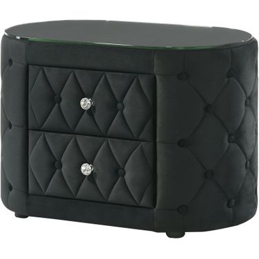 Voltare Night Stand In Black