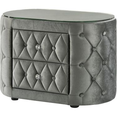 Voltare Night Stand In Grey