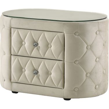 Voltare Night Stand In Ivory