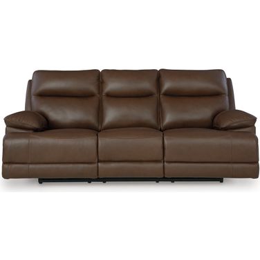 VonRyan Power Reclining Sofa In Tobacco