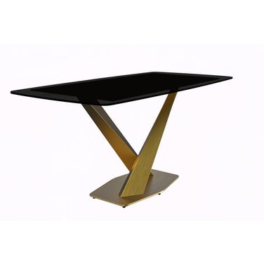 Voren 55 Inch Dining Table In Black