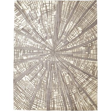 Vortex 11 x 14 Rug In Ivory And Natural And Grey