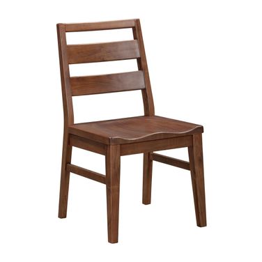 Voss Ladderback Chair with Wood Seat Set of 2 In Sable