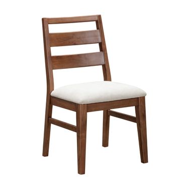 Voss Ladderback Upholstered Side Chair Set of 2 In Sable