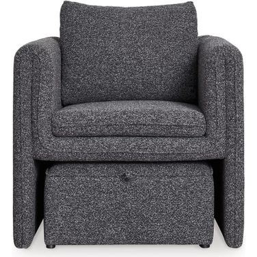 Vreni Accent Chair In Charcoal and Black