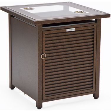 Walbrooke Patio Square Tank Holder Slat Design In Brown