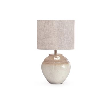 Waldish Table Lamp In Cream and Beige