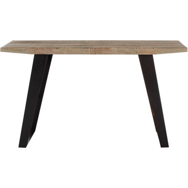 Waldo Natural and Black Brushed Console