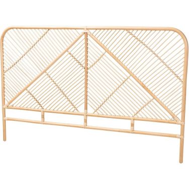 Walid Rattan Queen Headboard In Natural Brown