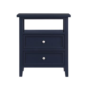 Walker 2 Drawer Nightstand In Midnight Blue