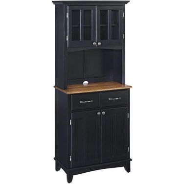 Walker Black Buffet with Hutch 5001-0046-42