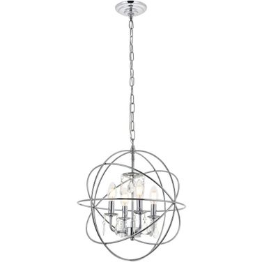 Wallace 4 Light Chrome Pendant