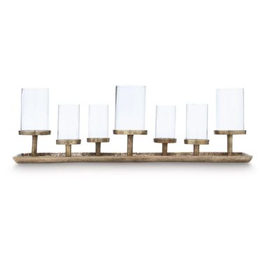 Wallmond Candle Holder In Antique Brass