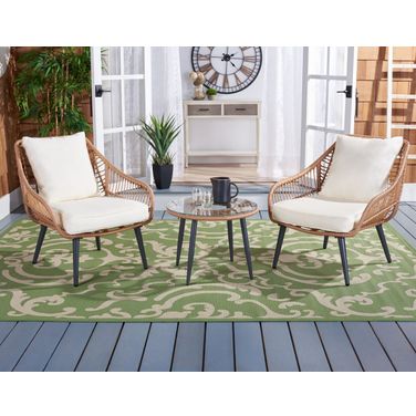 Warlen 3Pc Lounger Set in Natural and Beige