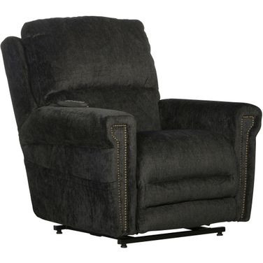 Warner Slate Power Reclining Lift Chair With Power Headrest and Power Lumbar