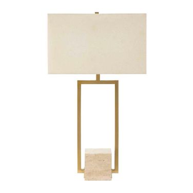 Warrick Modern Table Lamp In Gold and Brass
