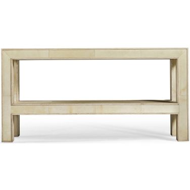Water Hydra Console Table In Parchment Oak